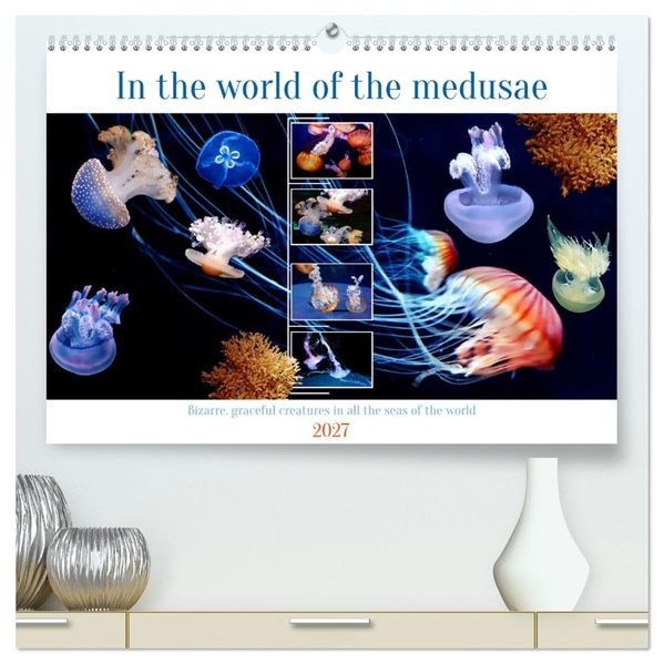 In the world of the medusae (High Quality Premium Wall Calendar 2027 DIN A2 landscape)CALVENDO 12 Month Wall Calendar