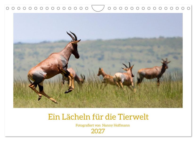 Ein Lächeln für die Tierwelt (Wandkalender 2027 DIN A4 quer) CALVENDO Monatskalender