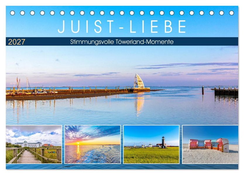 JUIST-LIEBE (Tischkalender 2027 DIN A5 quer) CALVENDO Monatskalender