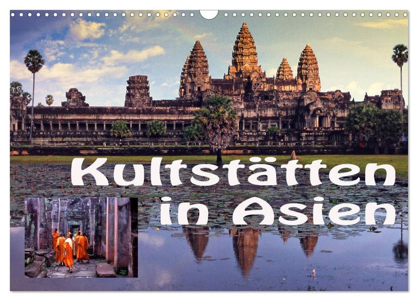 Kultstätten in Asien (Wandkalender 2027 DIN A3 quer) CALVENDO Monatskalender