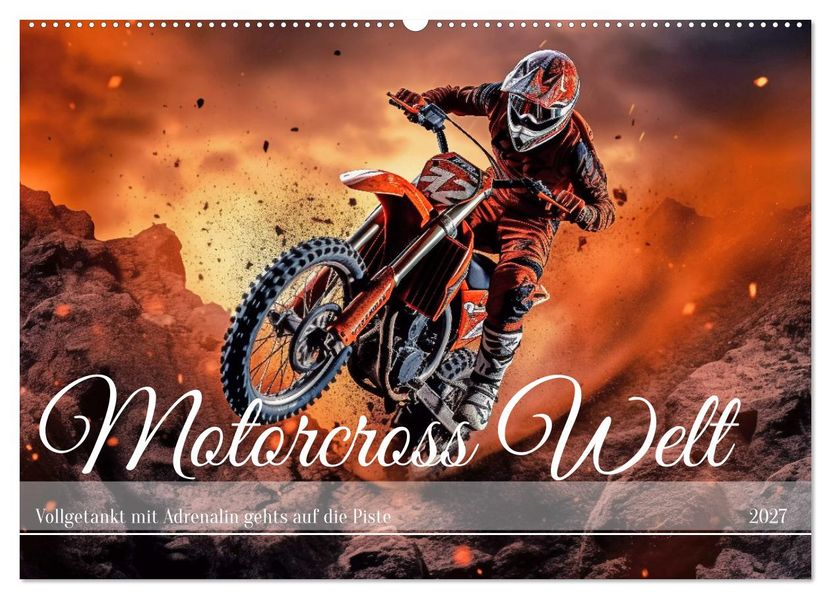 Motorcross Welt (Wandkalender 2027 DIN A2 quer) CALVENDO Monatskalender