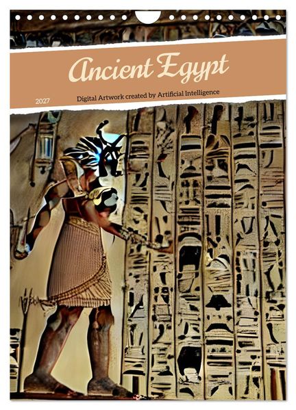 Ancient Egypt - Digital Artwork created by Artificial Intelligence (Wall Calendar 2027 DIN A4 portrait) CALVENDO 12 Month Wall Calendar