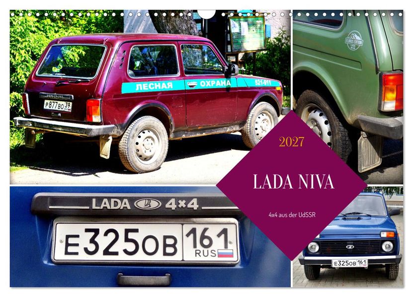 LADA NIVA - 4x4 aus der UdSSR (Wandkalender 2027 DIN A3 quer) CALVENDO Monatskalender