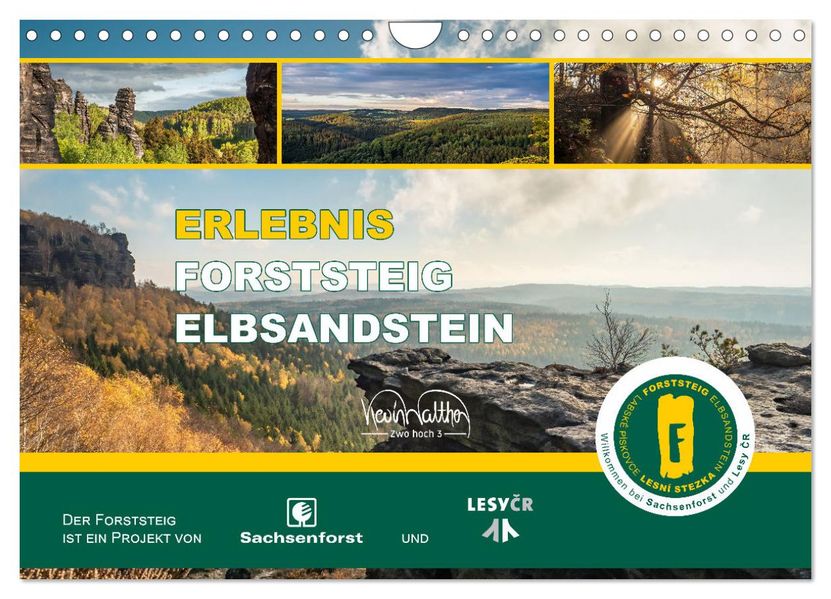Erlebnis Forststeig Elbsandstein (Wandkalender 2027 DIN A4 quer) CALVENDO Monatskalender
