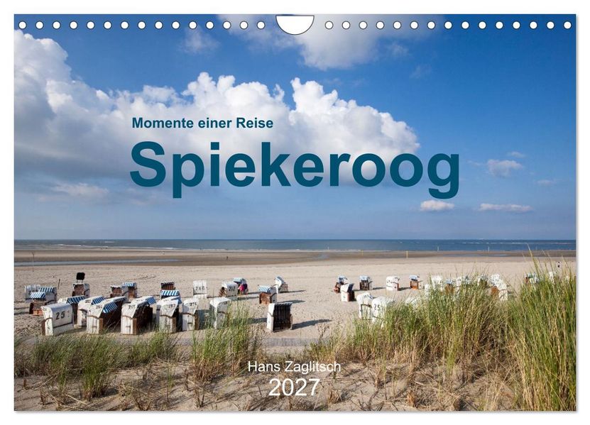 Spiekeroog - Momente einer Reise (Wandkalender 2027 DIN A4 quer) CALVENDO Monatskalender