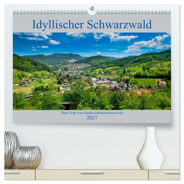 Idyllischer Schwarzwald (hochwertiger Premium Wandkalender 2027 DIN A2 quer) Kunstdruck in Hochglanz