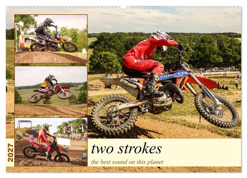two strokes the best sound on this planet (Wandkalender 2027 DIN A2 quer) CALVENDO Monatskalender