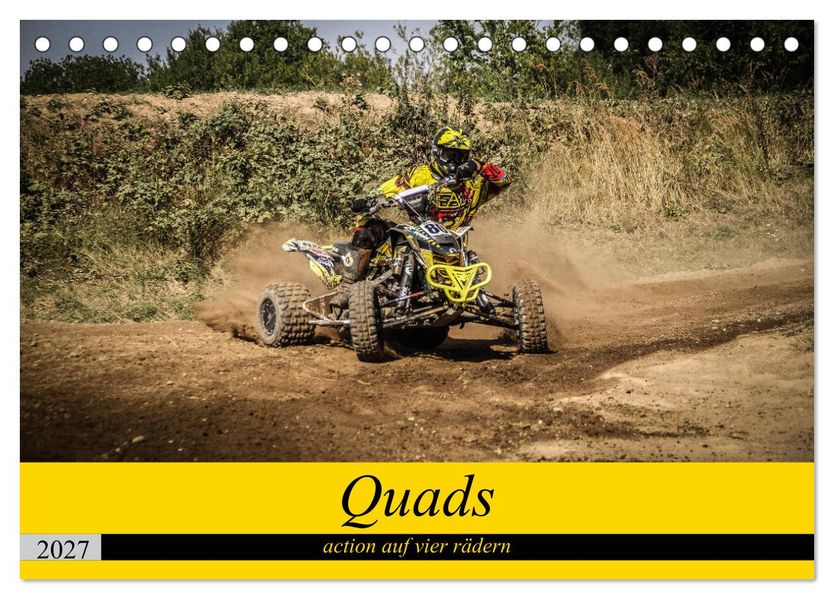 Quad`s action auf vier rädern (Tischkalender 2027 DIN A5 quer) CALVENDO Monatskalender