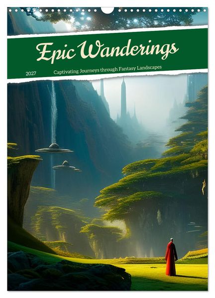 Epic Wanderings (Wall Calendar 2027 DIN A3 portrait) CALVENDO 12 Month Wall Calendar