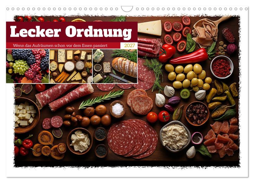 Lecker Ordnung (Wandkalender 2027 DIN A3 quer) CALVENDO Monatskalender