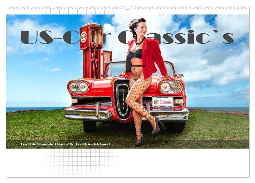 US-Car Classic's (Wandkalender 2027 DIN A2 quer) CALVENDO Monatskalender