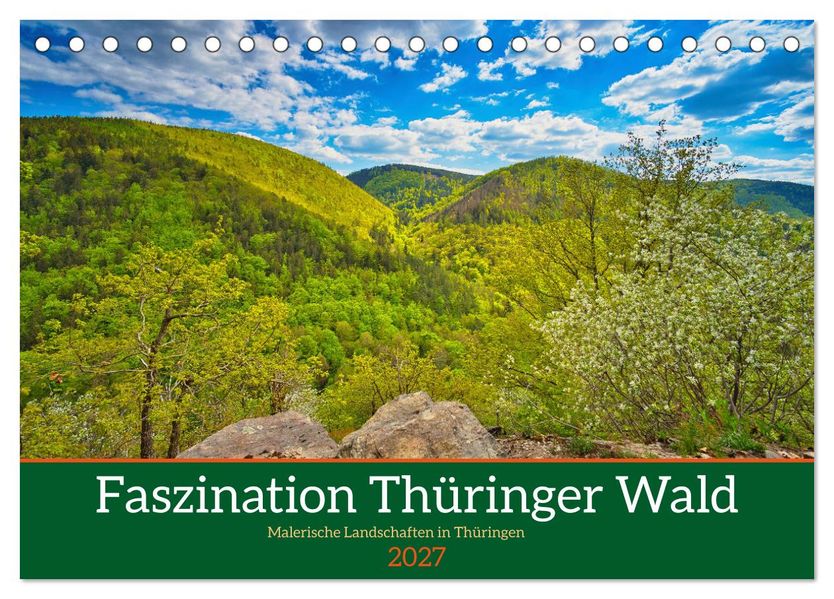 Faszination Thüringer Wald (Tischkalender 2027 DIN A5 quer) CALVENDO Monatskalender