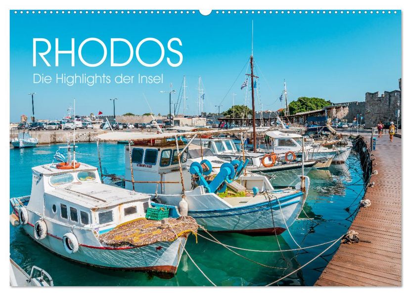 Rhodos - Die Highlights der Insel (Wandkalender 2027 DIN A2 quer) CALVENDO Monatskalender