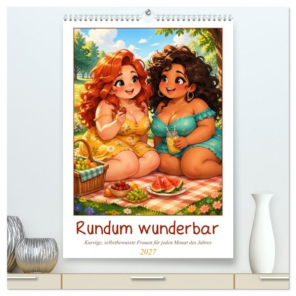 Rundum wunderbar (hochwertiger Premium Wandkalender 2027 DIN A2 hoch) Kunstdruck in Hochglanz