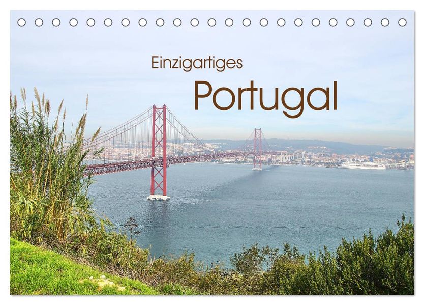 Einzigartiges Portugal (Tischkalender 2027 DIN A5 quer) CALVENDO Monatskalender