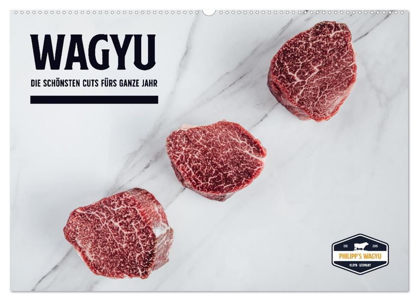 WAGYU (Wandkalender 2027 DIN A2 quer) CALVENDO Monatskalender