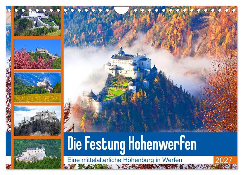 Die Festung Hohenwerfen (Wandkalender 2027 DIN A4 quer) CALVENDO Monatskalender