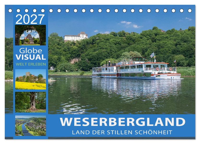 WESERBERGLAND - Land der stillen Schönheit (Tischkalender 2027 DIN A5 quer) CALVENDO Monatskalender