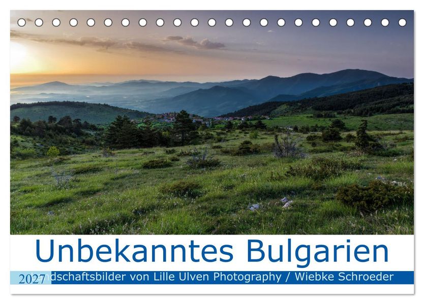 Unbekanntes Bulgarien (Tischkalender 2027 DIN A5 quer) CALVENDO Monatskalender