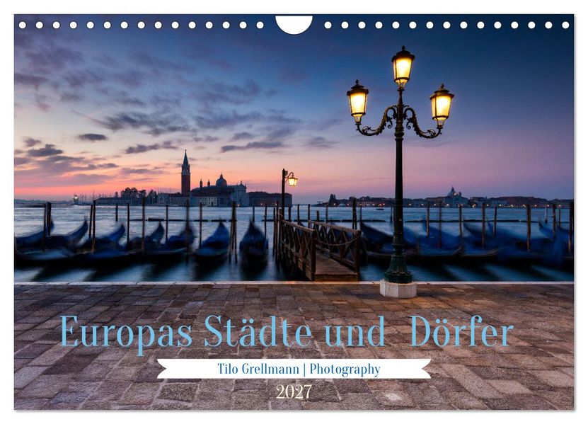 Europas Städte und Dörfer (Wandkalender 2027 DIN A4 quer) CALVENDO Monatskalender