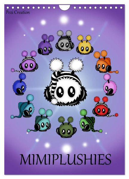 Mimiplushies (Wandkalender 2027 DIN A4 hoch) CALVENDO Monatskalender