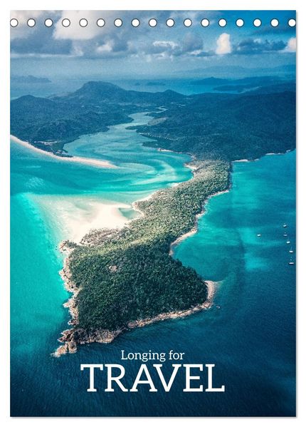 Longing for Travel (Desk Calendar 2027 DIN A5 portrait) CALVENDO 12 Month DeskCalendar