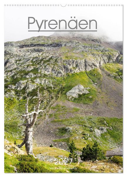 Pyrenäen - Spanien und Frankreich (Wandkalender 2027 DIN A2 hoch) CALVENDO Monatskalender