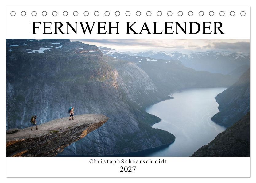 Fernweh Kalender (Tischkalender 2027 DIN A5 quer) CALVENDO Monatskalender