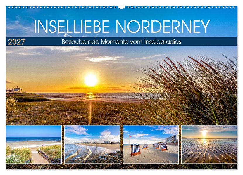INSELLIEBE NORDERNEY (Wandkalender 2027 DIN A2 quer) CALVENDO Monatskalender