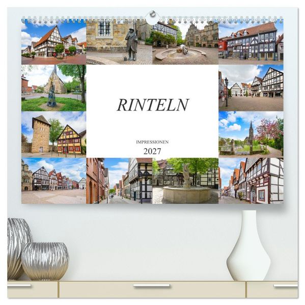 Rinteln Impressionen (hochwertiger Premium Wandkalender 2027 DIN A2 quer) Kunstdruck in Hochglanz