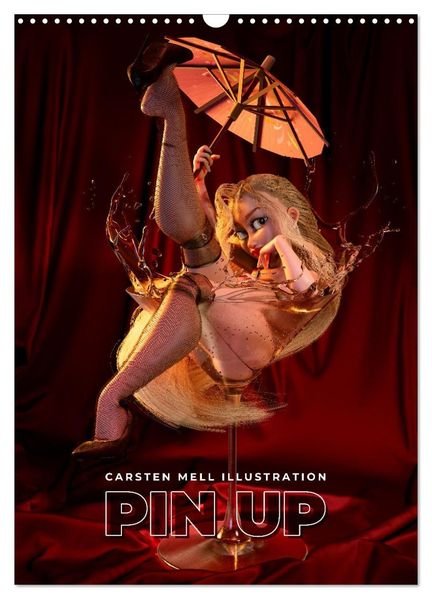 Pin Up Kalender Carsten Mell (Wandkalender 2027 DIN A3 hoch) CALVENDO Monatskalender