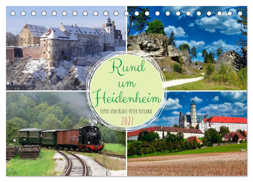 Rund um Heidenheim (Tischkalender 2027 DIN A5 quer) CALVENDO Monatskalender
