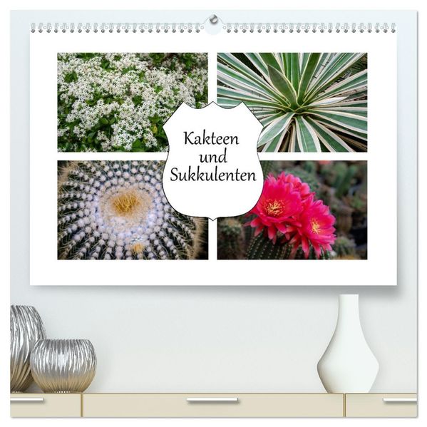 Kakteen und Sukkulenten (hochwertiger Premium Wandkalender 2027 DIN A2 quer) Kunstdruck in Hochglanz