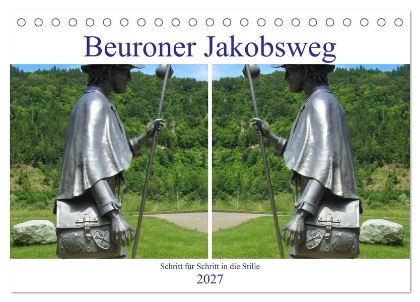 Beuroner Jakobsweg (Tischkalender 2027 DIN A5 quer) CALVENDO Monatskalender
