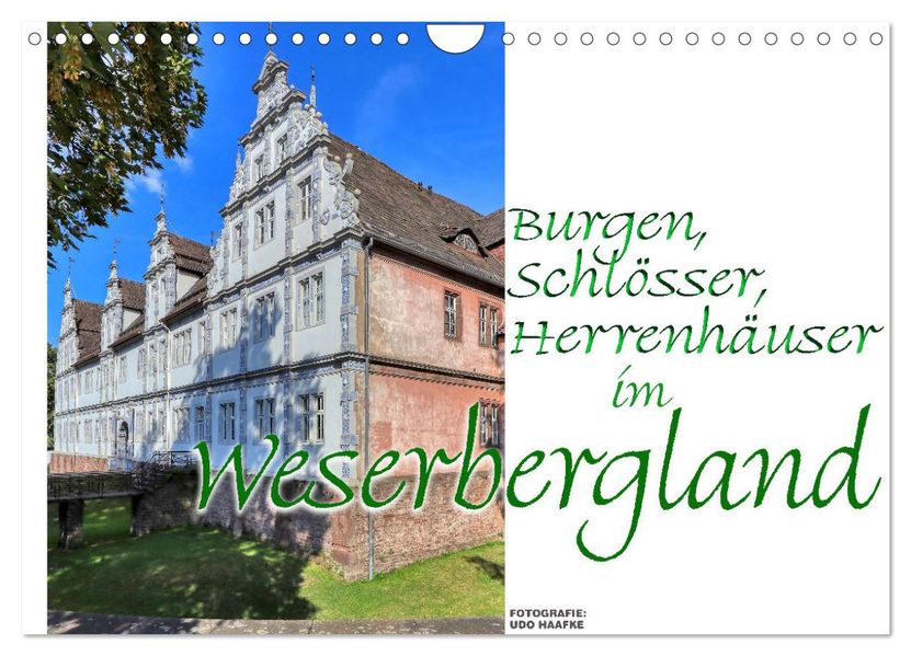 Burgen Schlösser Herrenhäuser im Weserbergland (Wandkalender 2027 DIN A4 quer) CALVENDO Monatskalender