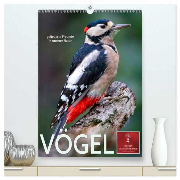 Vögel - gefiederte Freunde in unserer Natur (hochwertiger Premium Wandkalender 2027 DIN A2 hoch) Kunstdruck in Hochglanz