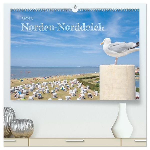 Moin Norden-Norddeich (hochwertiger Premium Wandkalender 2027 DIN A2 quer) Kunstdruck in Hochglanz