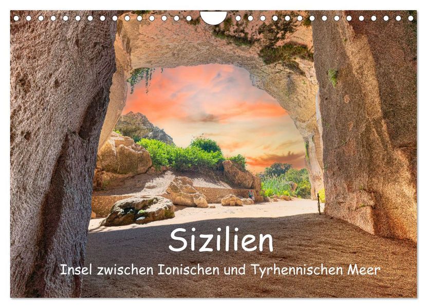 Sizilien - Insel zwischen Ionischen und Tyrhennischen Meer (Wandkalender 2027 DIN A4 quer) CALVENDO Monatskalender