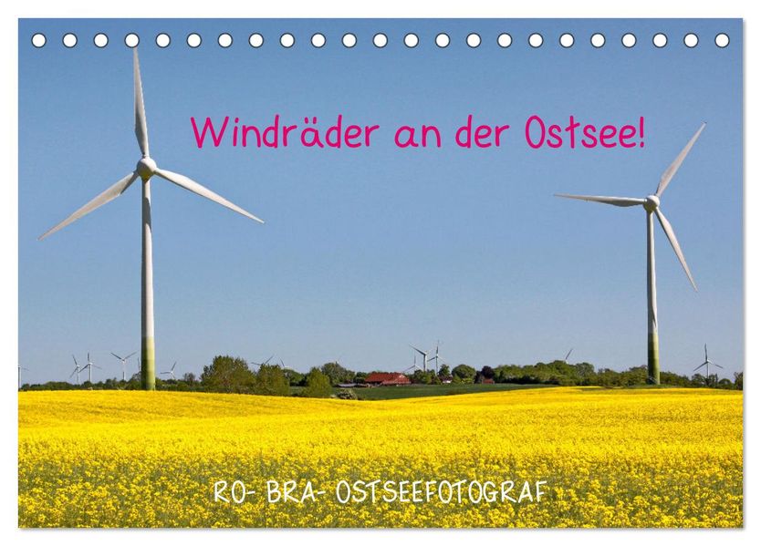 Windräder an der Ostsee! (Tischkalender 2027 DIN A5 quer) CALVENDO Monatskalender
