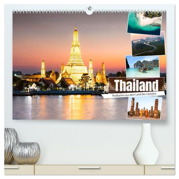 Thailand - Postkarten aus dem Land des Lächelns (hochwertiger Premium Wandkalender 2027 DIN A2 quer) Kunstdruck in Hochglanz