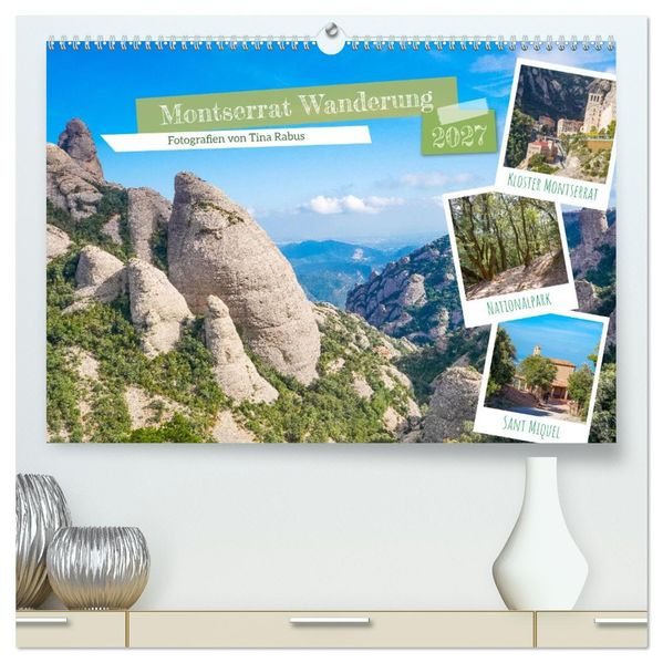 Montserrat Wanderung (hochwertiger Premium Wandkalender 2027 DIN A2 quer) Kunstdruck in Hochglanz