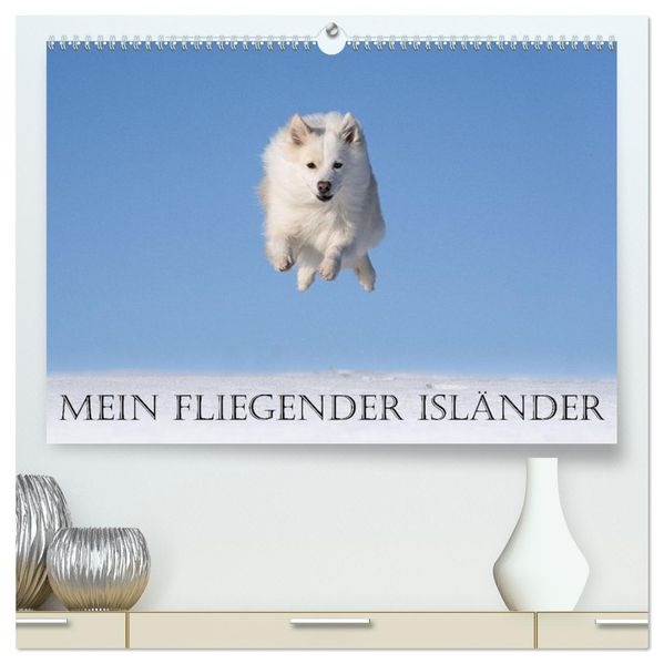 Mein fliegender Isländer (hochwertiger Premium Wandkalender 2027 DIN A2 quer) Kunstdruck in Hochglanz