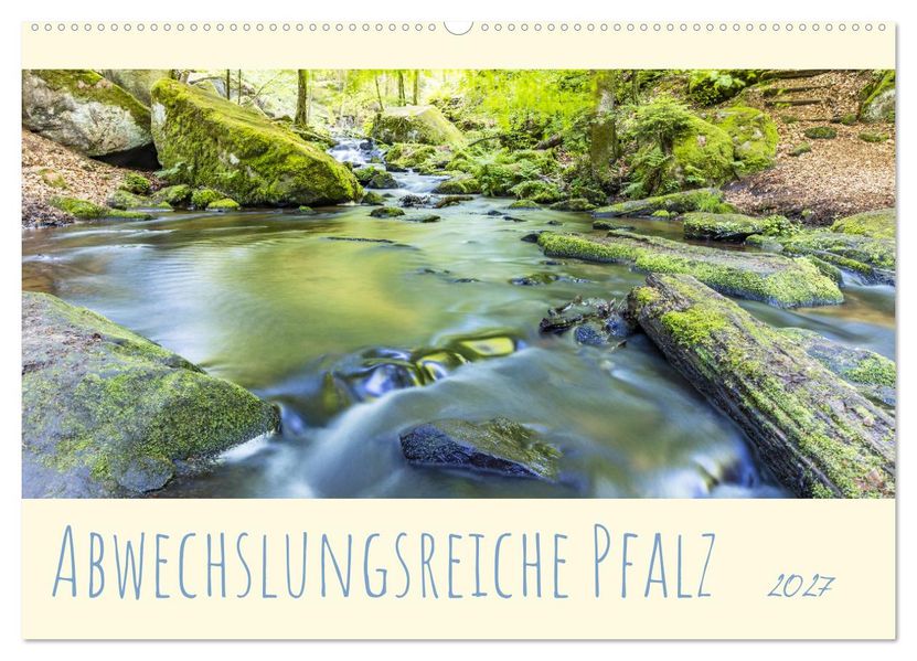 Abwechslungsreiche Pfalz (Wandkalender 2027 DIN A2 quer) CALVENDO Monatskalender