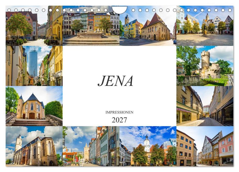 Jena Impressionen (Wandkalender 2027 DIN A4 quer) CALVENDO Monatskalender