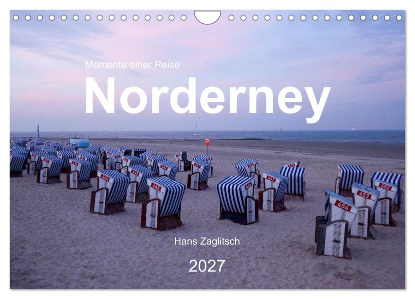 Norderney - Momente einer Reise (Wandkalender 2027 DIN A4 quer) CALVENDO Monatskalender