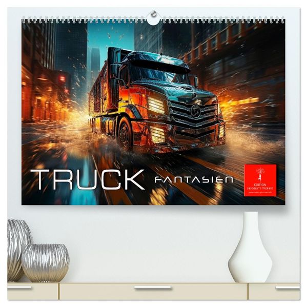 Truck Fantasien (hochwertiger Premium Wandkalender 2027 DIN A2 quer) Kunstdruck in Hochglanz
