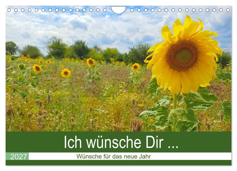 Ich wünsche Dir... Wünsche für das neue Jahr (Wandkalender 2027 DIN A4 quer) CALVENDO Monatskalender