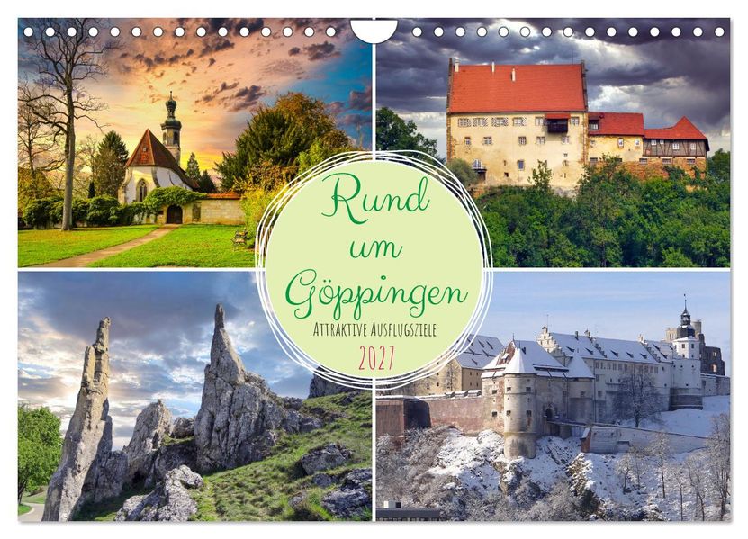 Rund um Göppingen (Wandkalender 2027 DIN A4 quer) CALVENDO Monatskalender