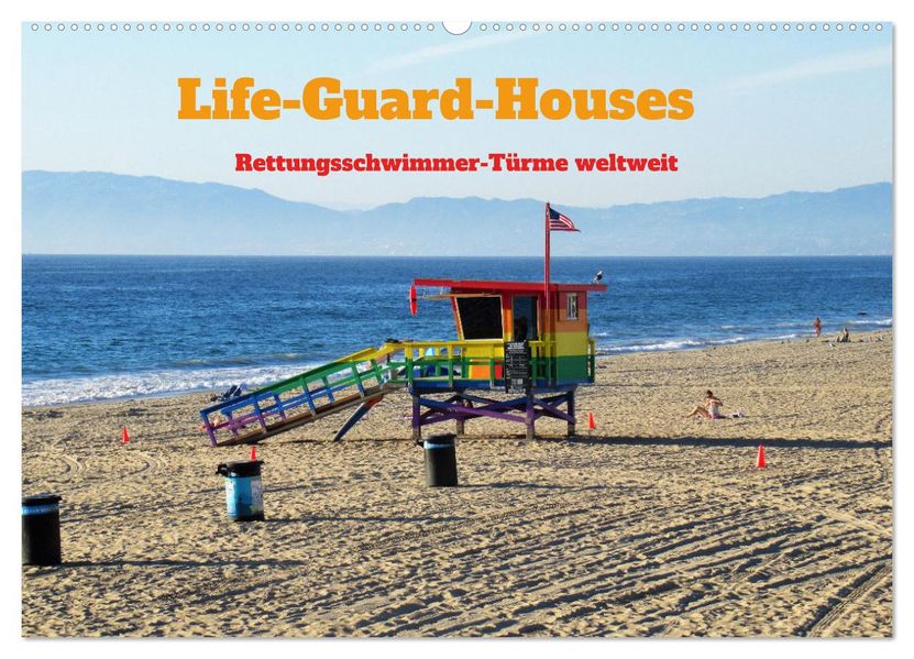 Life-Guard-Houses (Wandkalender 2027 DIN A2 quer) CALVENDO Monatskalender