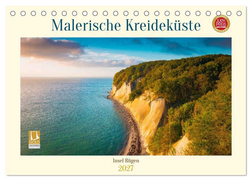 Insel Rügen - Malerische Kreideküste (Tischkalender 2027 DIN A5 quer) CALVENDO Monatskalender